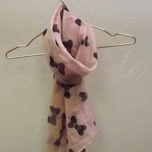 Pink and Black Scarf